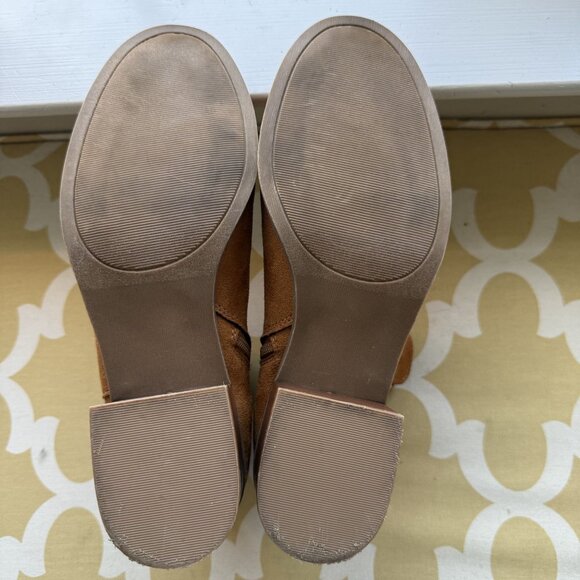 GAP Factory Chelsea Boots in Faux Suede, Cognac, Women's size 10 - Picture 10 of 14